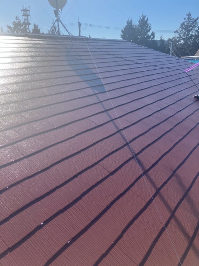 屋根上塗り（完了）