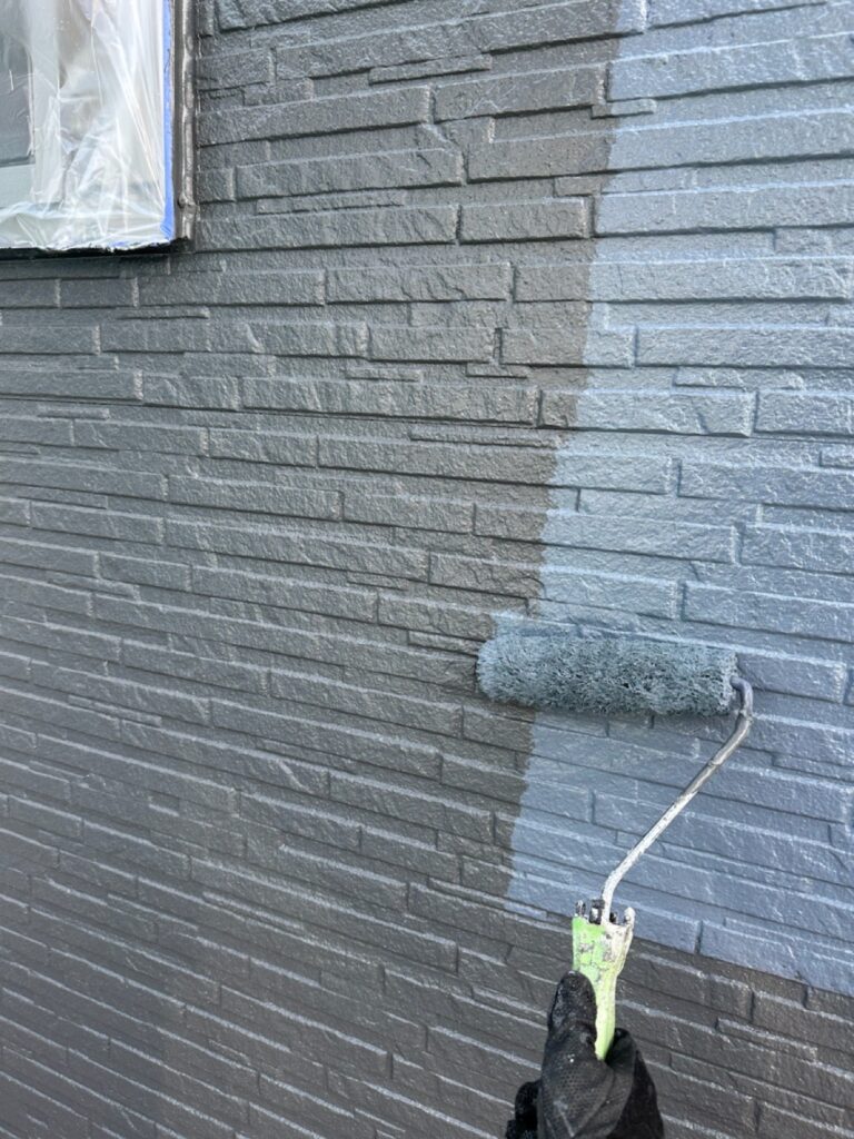外壁上塗り（スレートグレー）