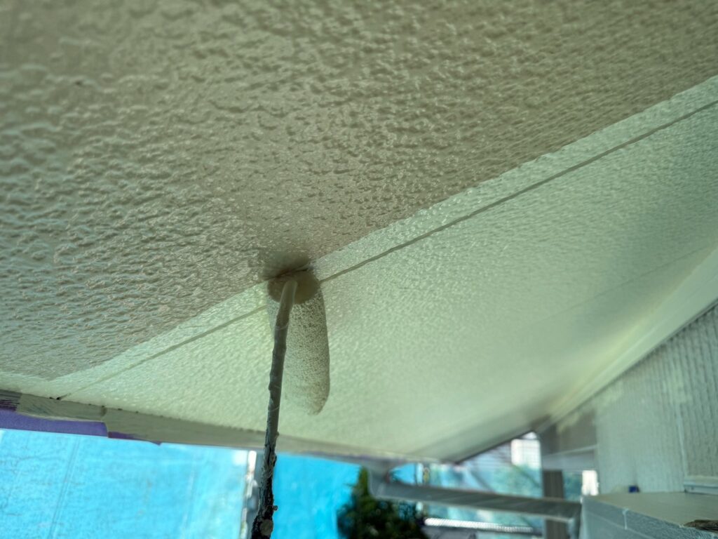 軒天中塗り<br />
