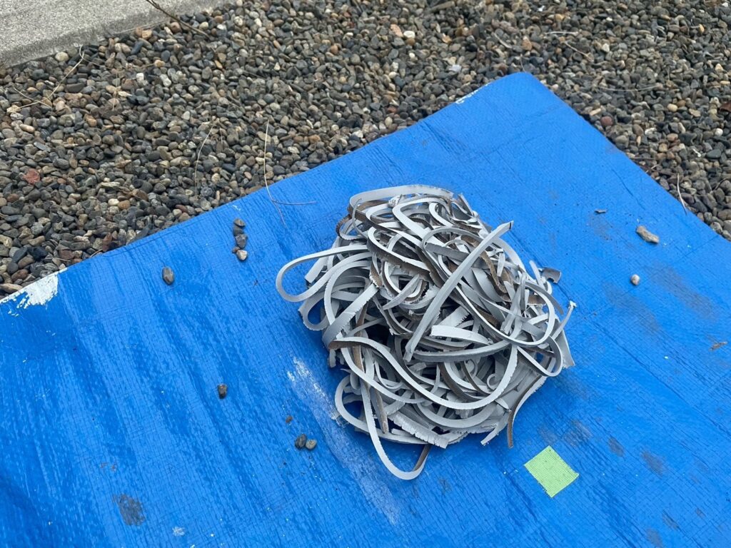 1階部：既存コーキング撤去後