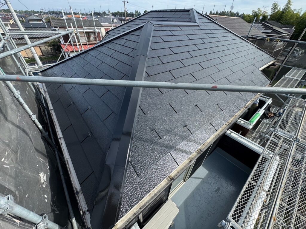 施行完了：屋根<br />
（南・西面）