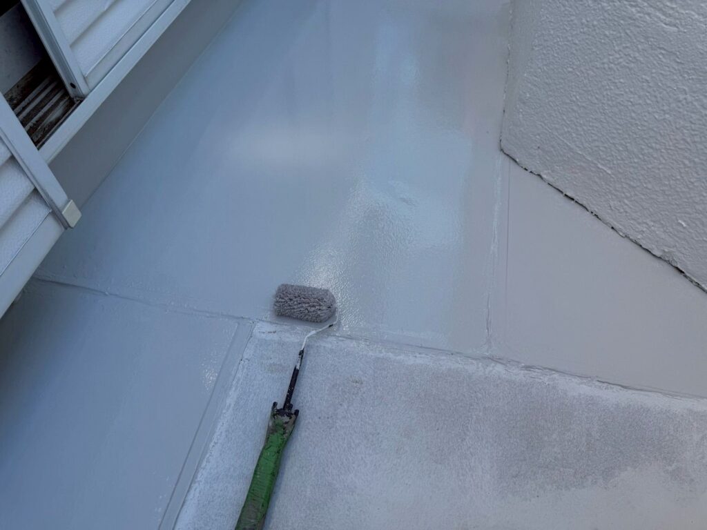 ベランダ床上塗り