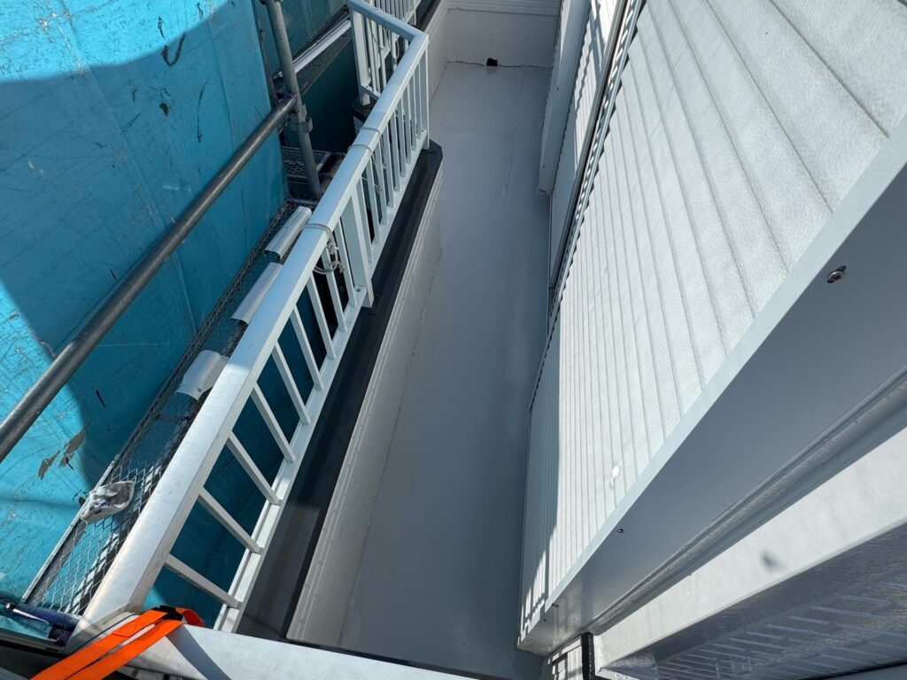 施工完了：ベランダ床