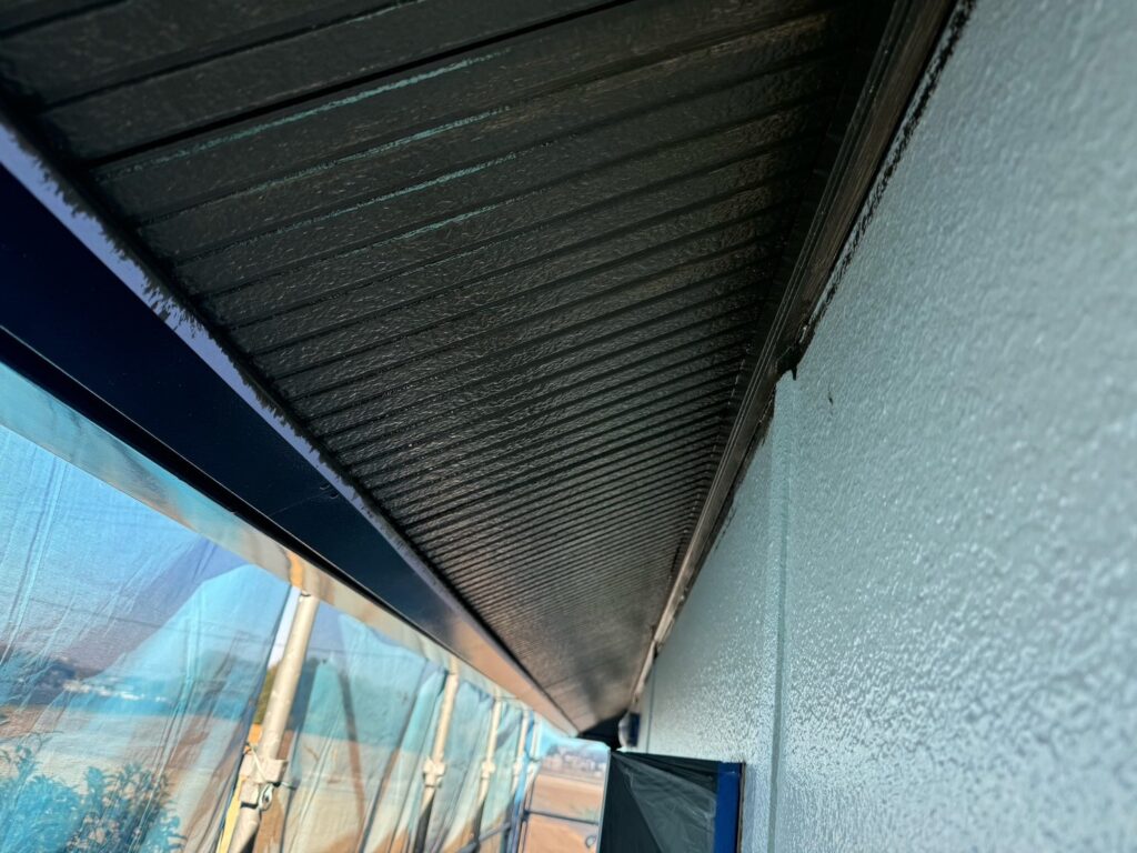 軒天中塗り（完了）