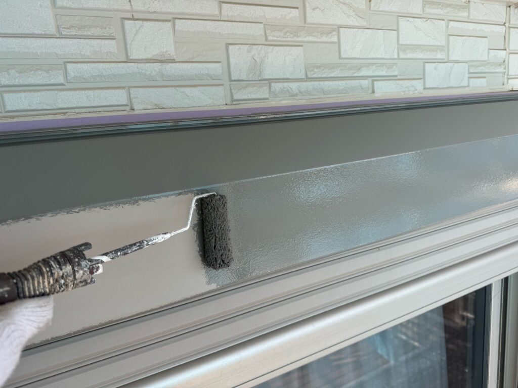 シャッターBOX中塗り