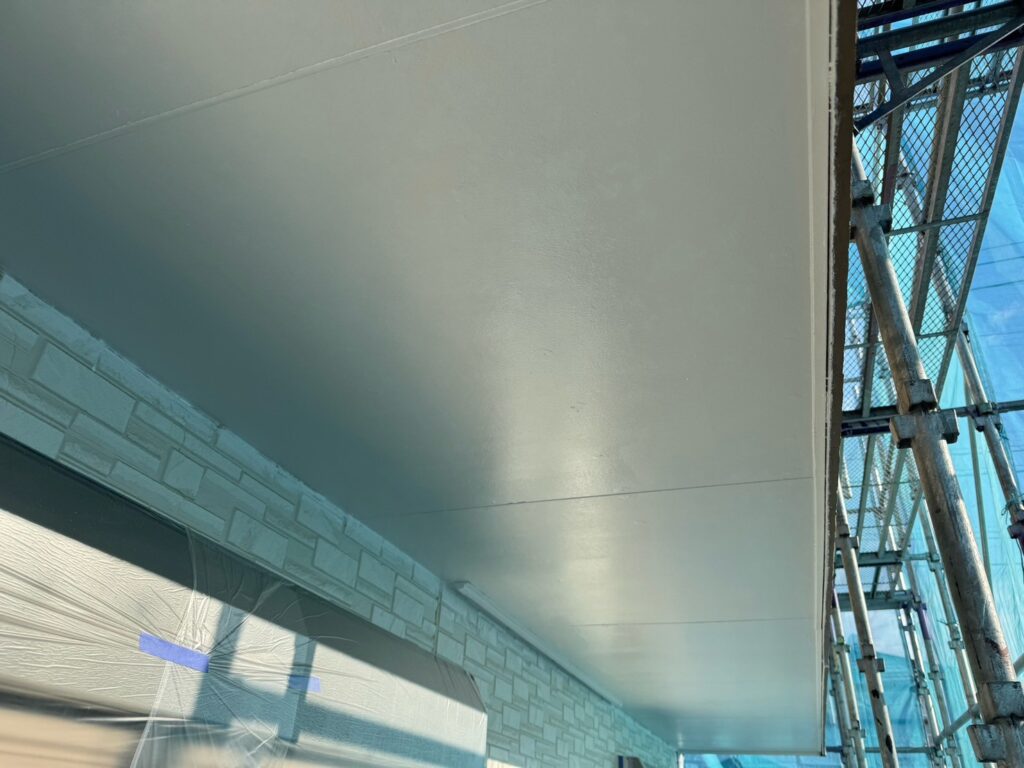 軒天中塗り（完了）