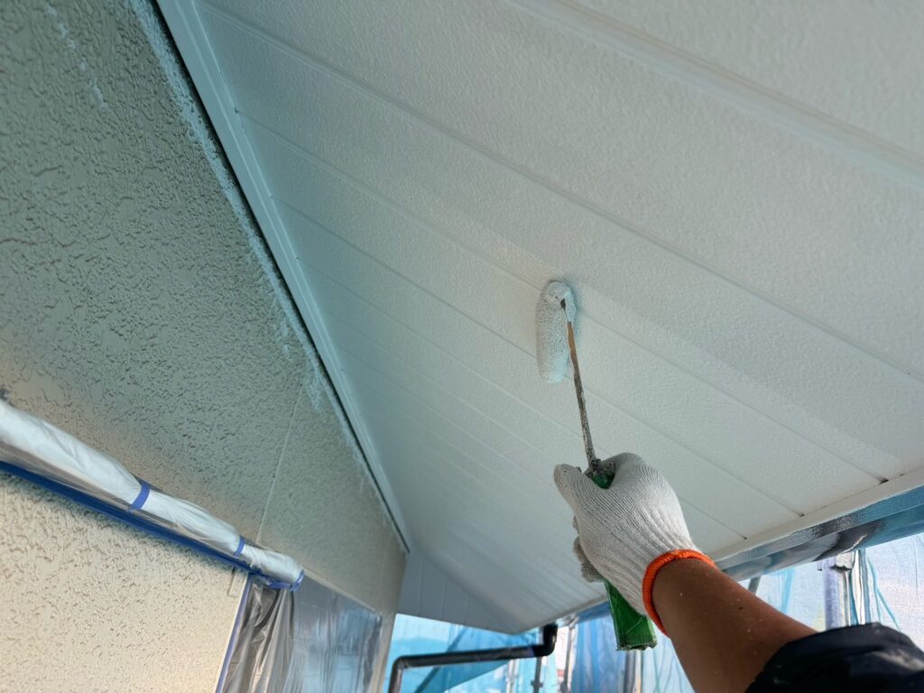 軒天上塗り