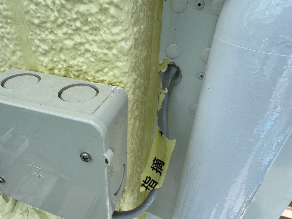 完了検査<br />
（最後に自社検査を行い、最終の手直しを行いました。）