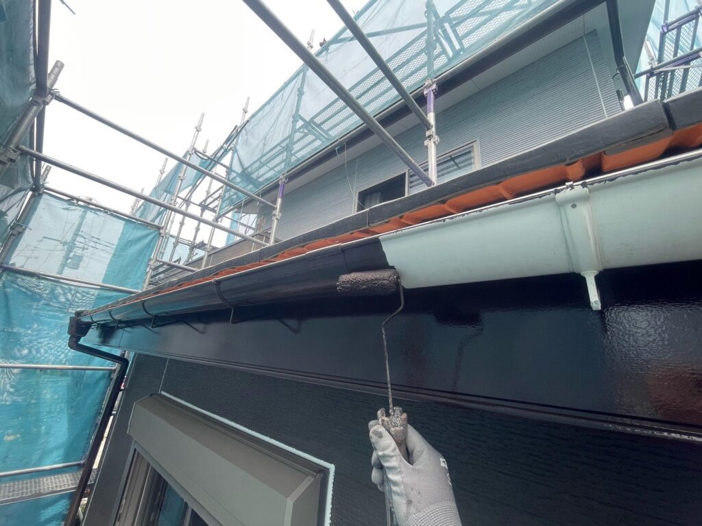 雨どい・鼻隠し中塗り
