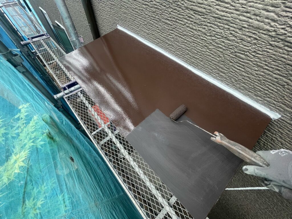 霧除け中塗り