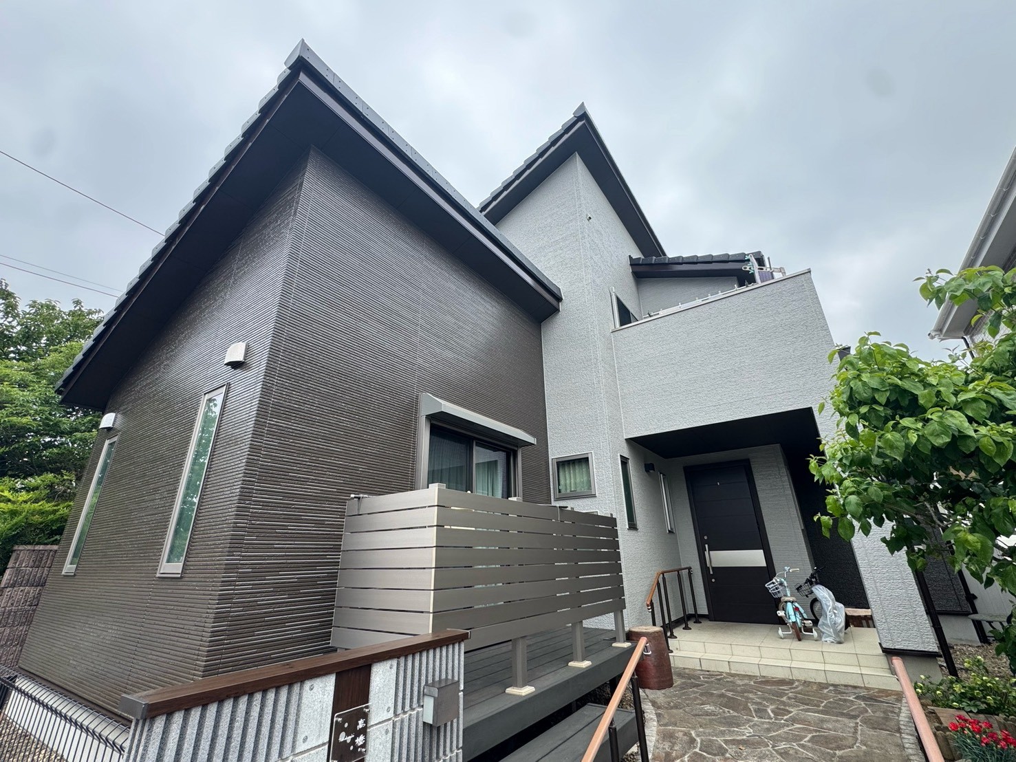【日栄ホーム】牛久市ひたち野　T様邸　外壁塗装リフォーム工事