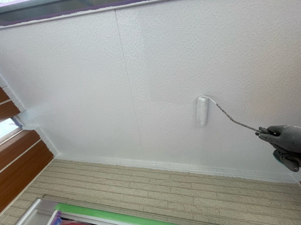 軒天上塗り