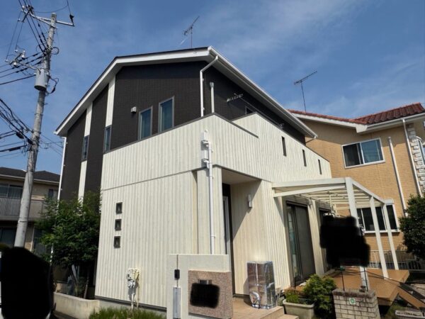 【国分建設】つくば市　S様邸　外壁塗装リフォーム工事